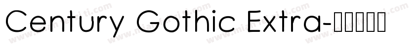 Century Gothic Extra字体转换